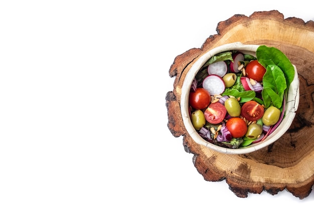 Miska sałatki i składniki